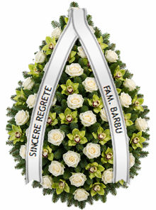 coroana trandafiri orhidee