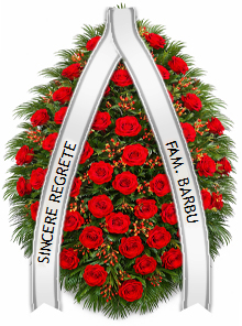 coroana trandafiri rosii