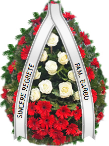 coroana gerbera trandafiri