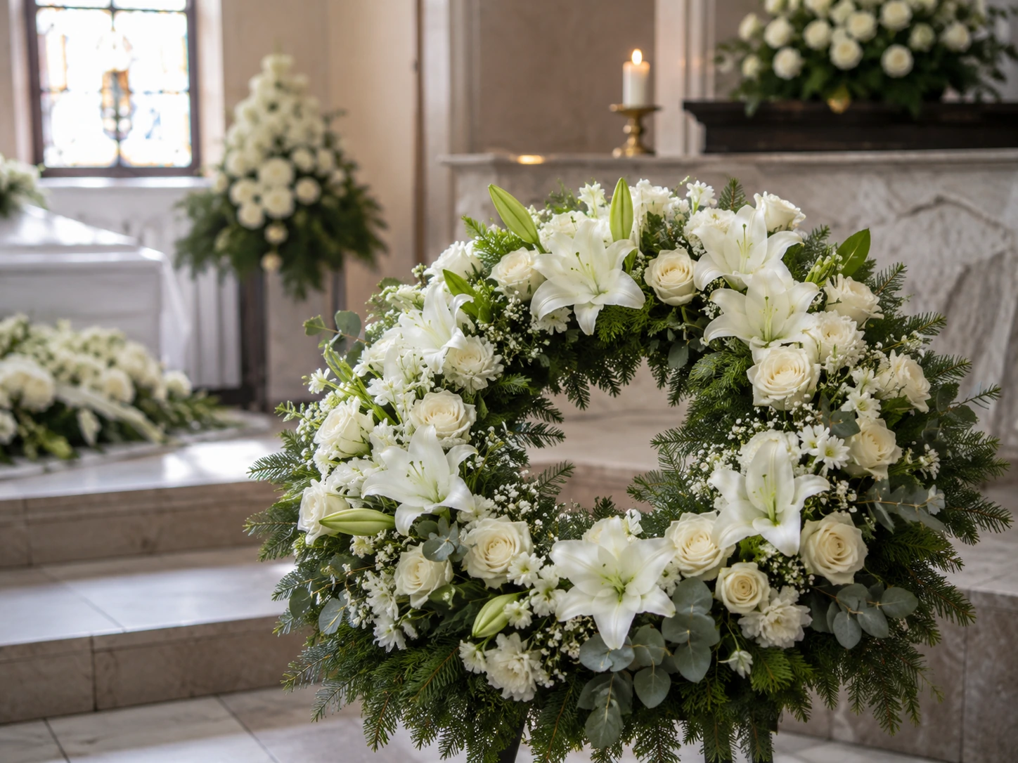 coroane funerare albe ce semnifică