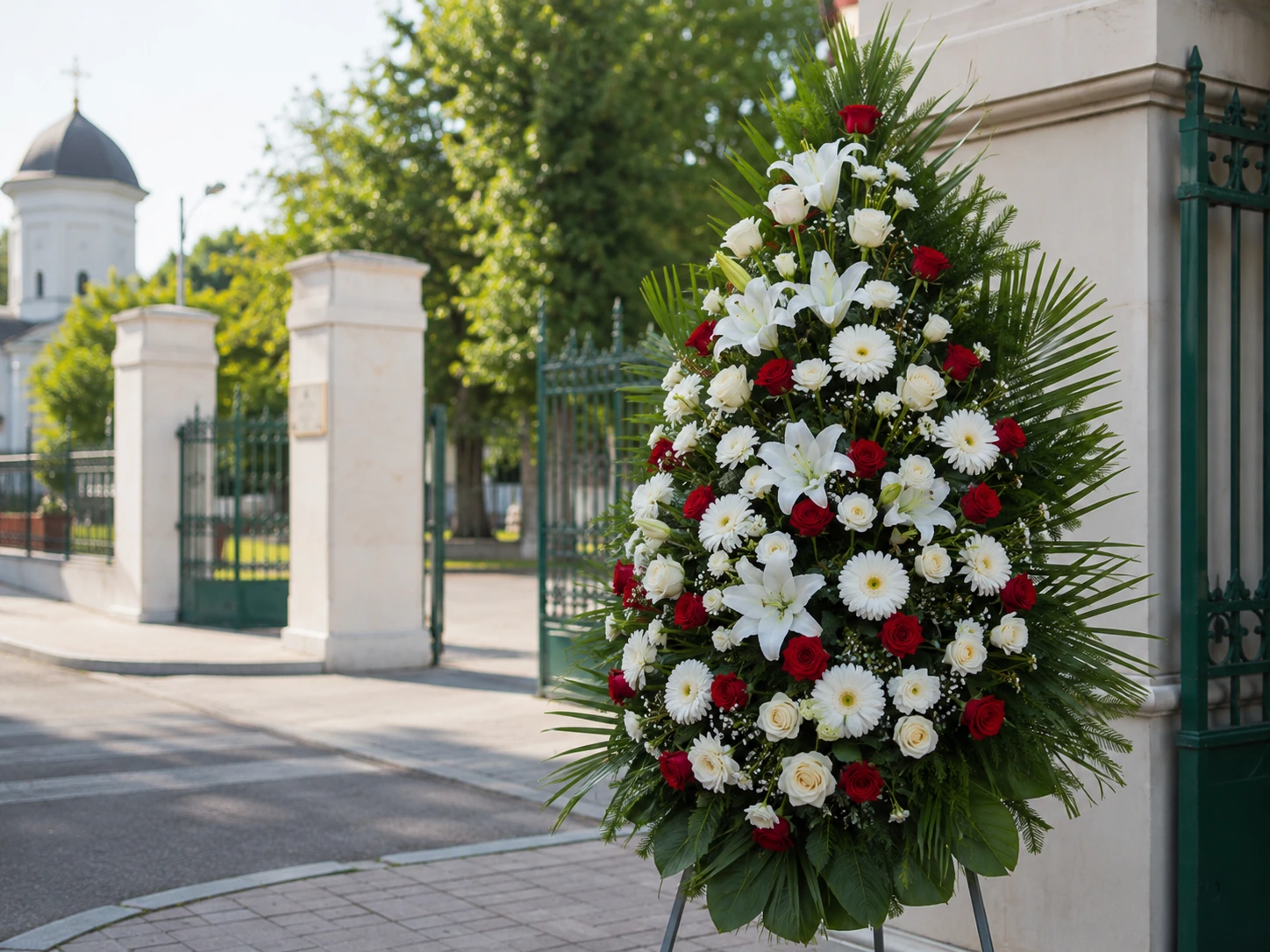 coroane funerare livrate la Cimitirul Bucureștii Noi