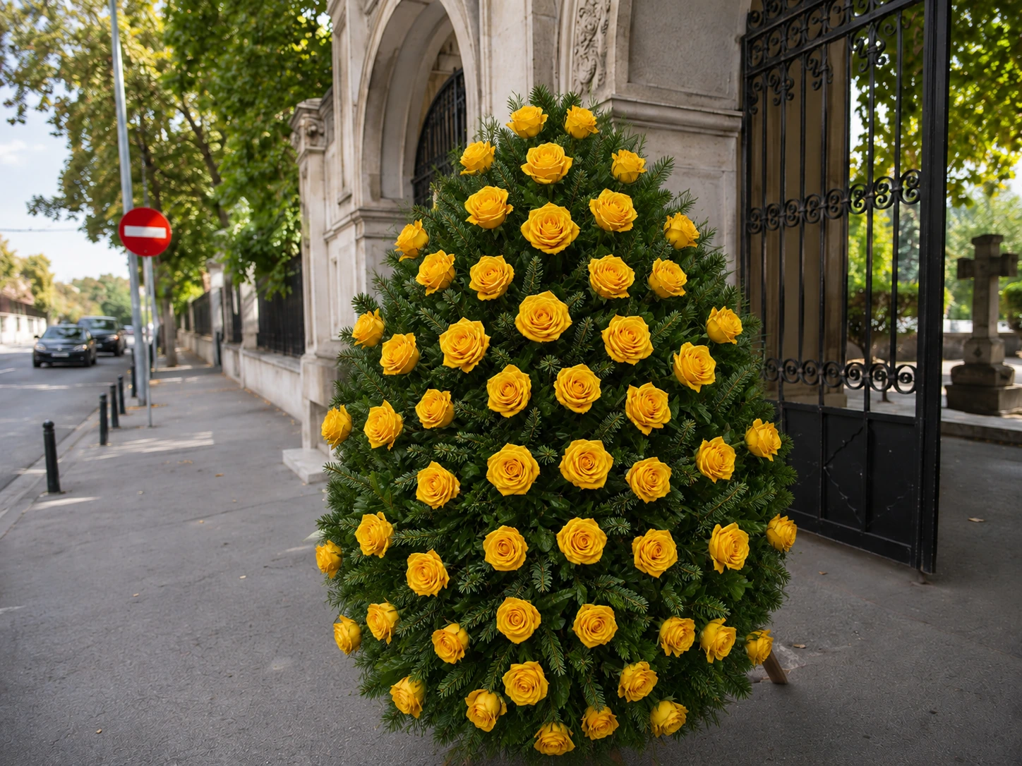 coroane funerare livrate la Cimitirul Domnești-Ghencea