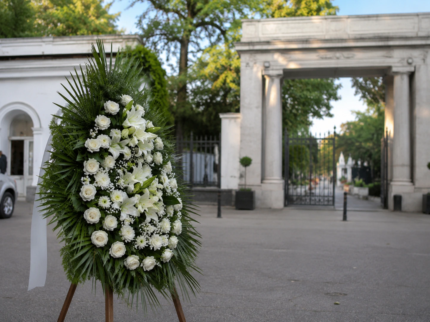 coroane funerare livrate la Cimitirul Tudor Vladimirescu