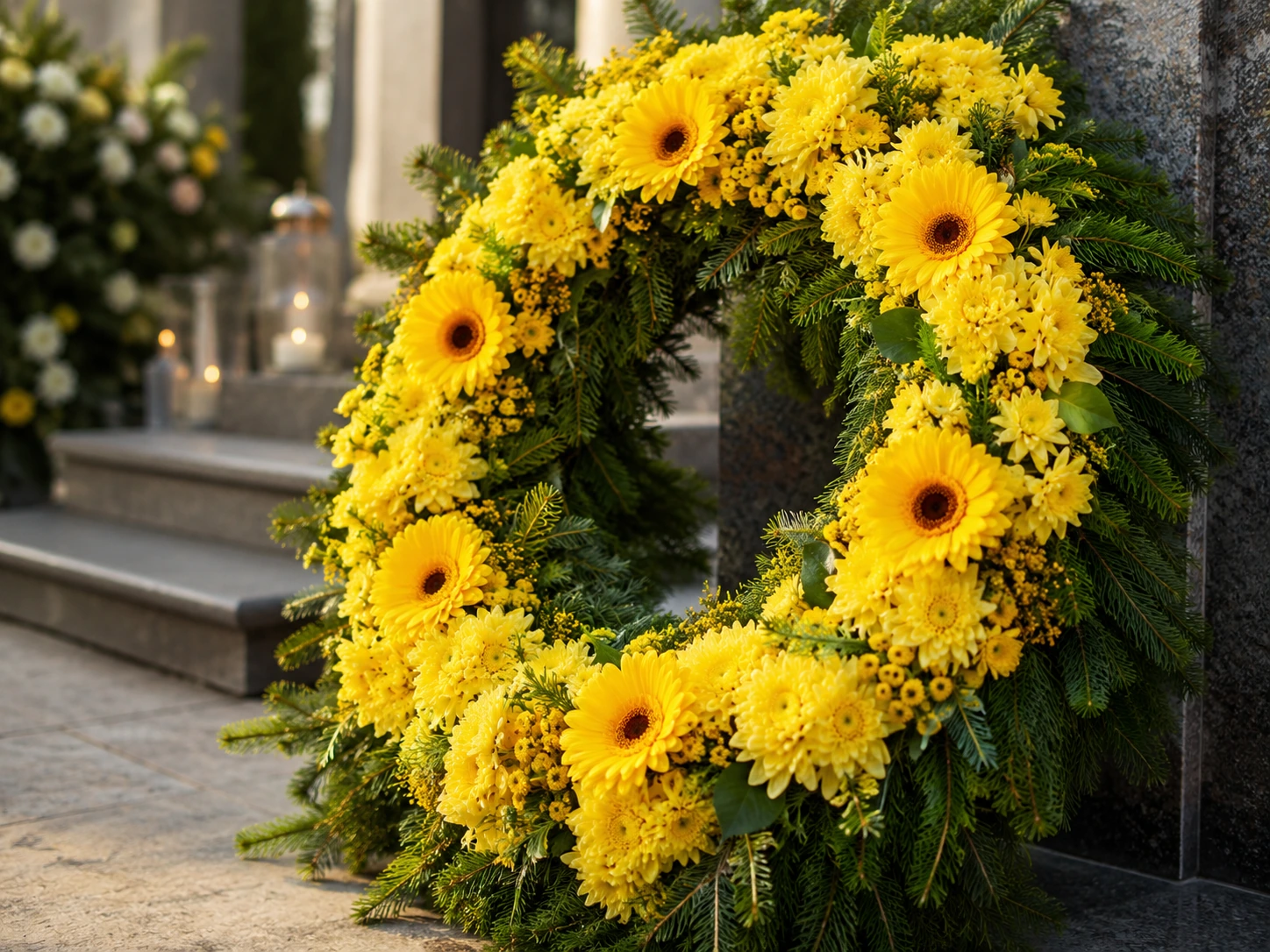 coroane funerare galbene ce semnifică