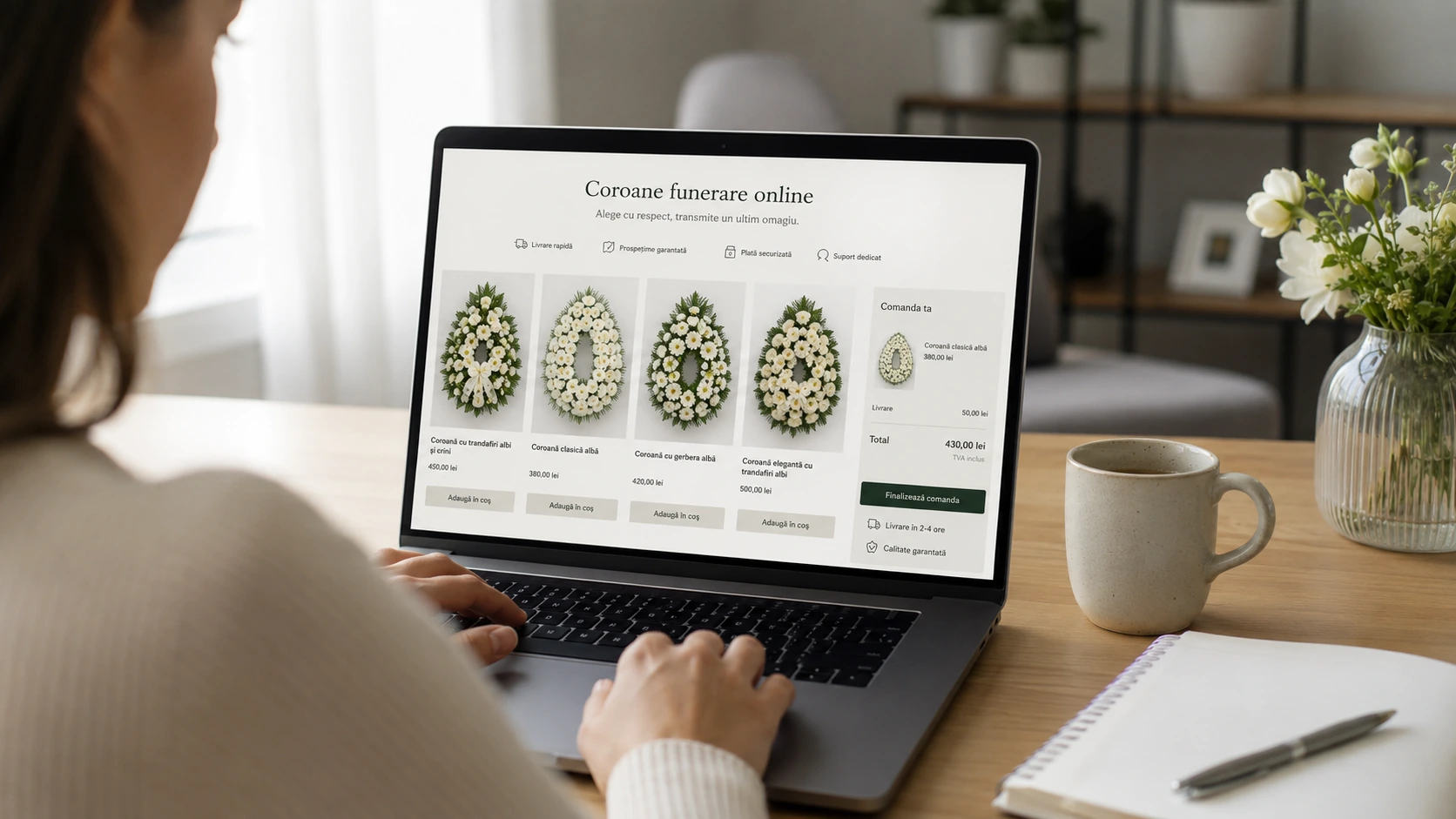 Coroane funerare online