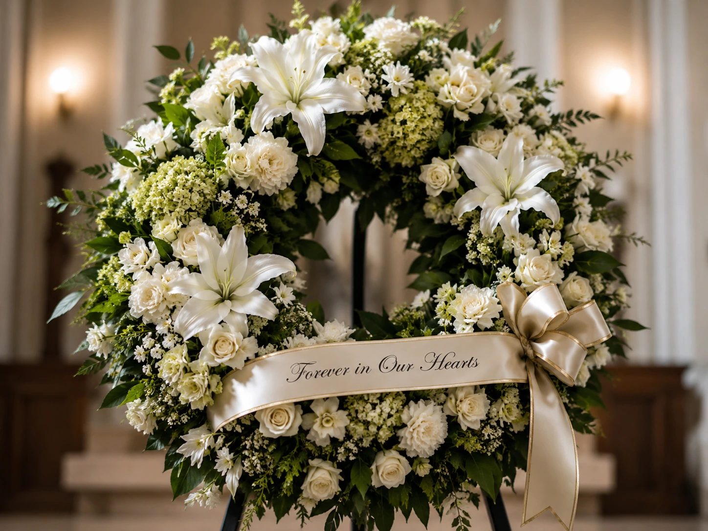 coroane funerare cu panglică personalizată