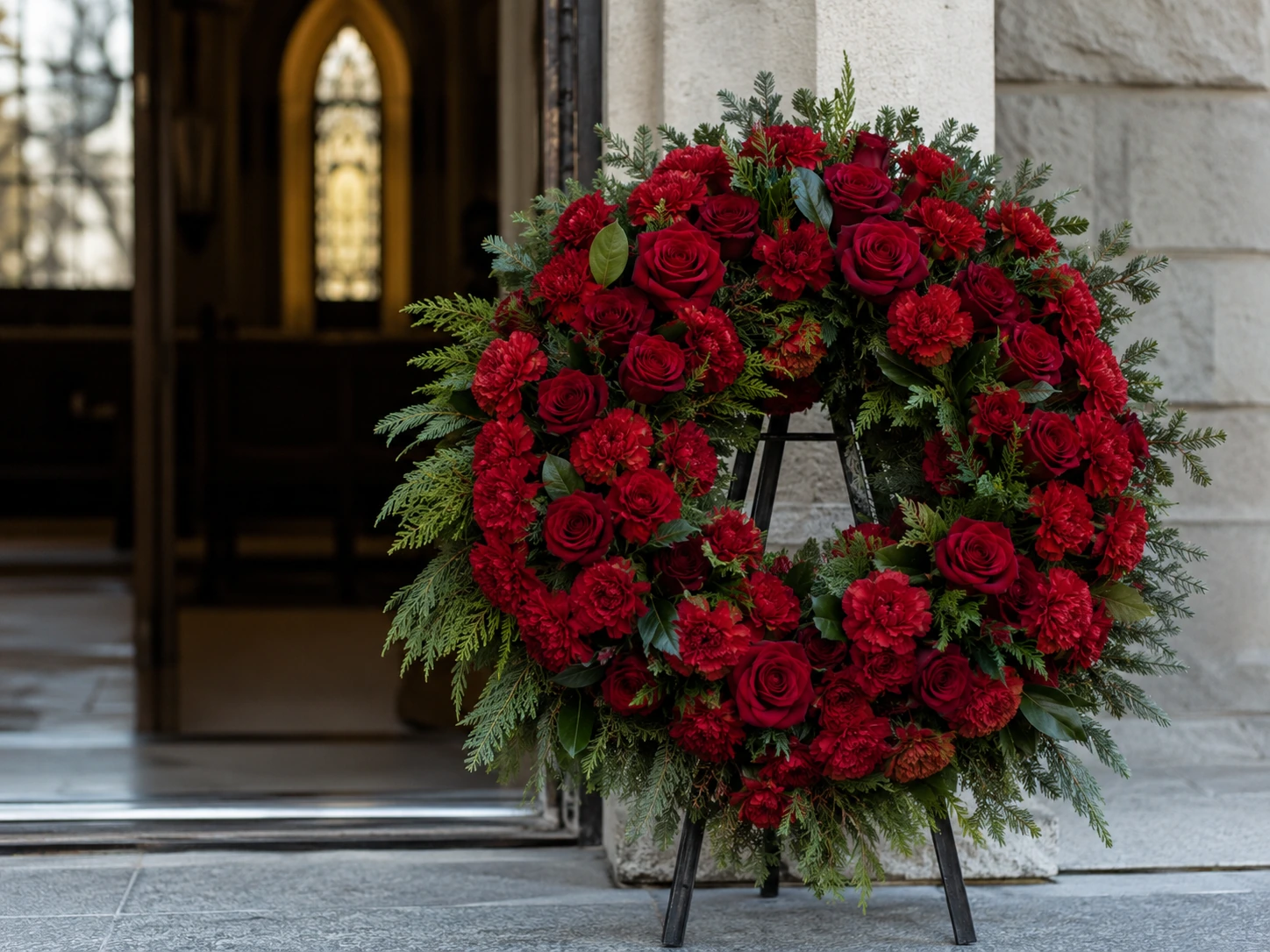 coroane funerare roșii ce semnifică