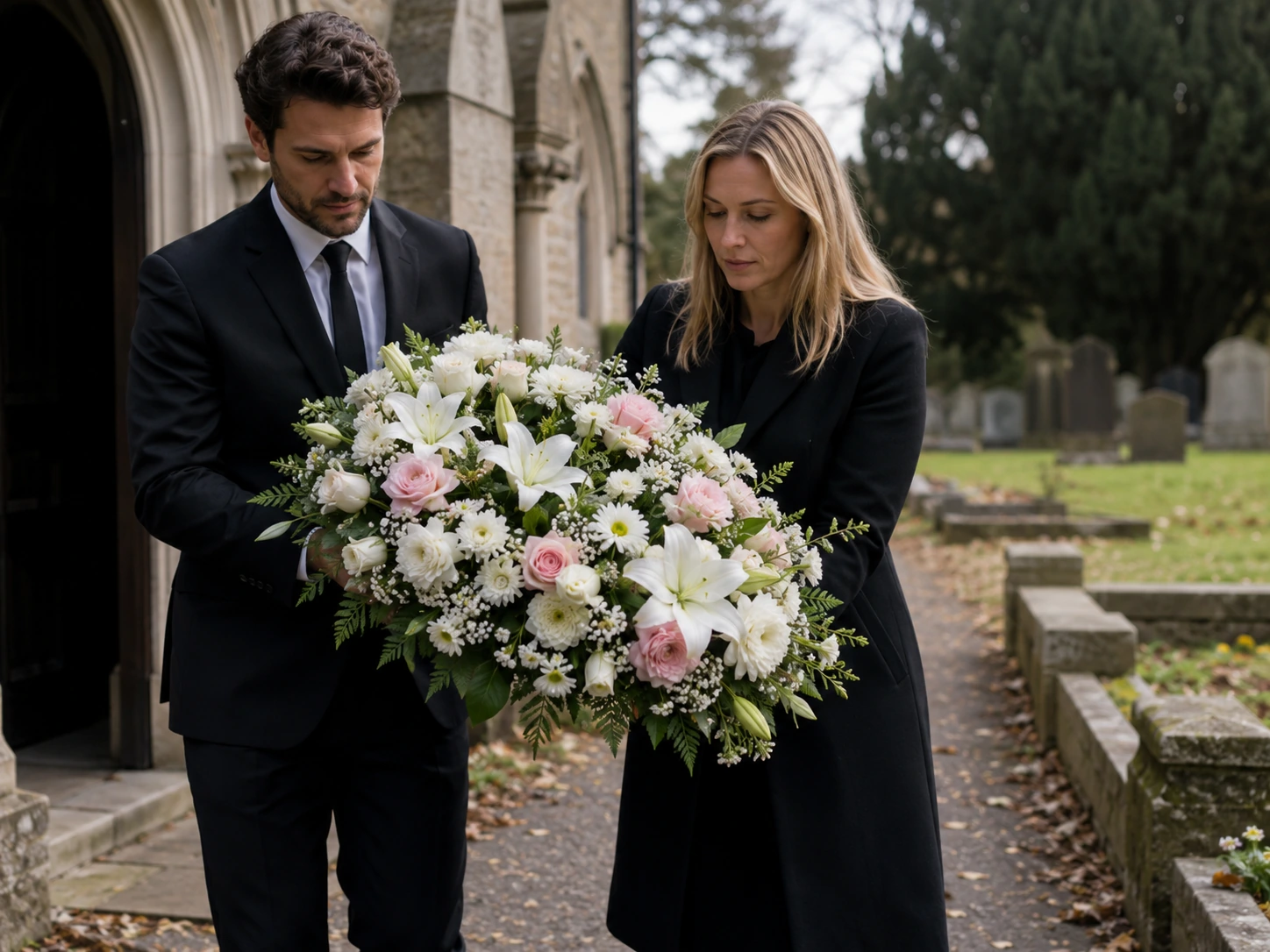 flori funerare pentru bunici