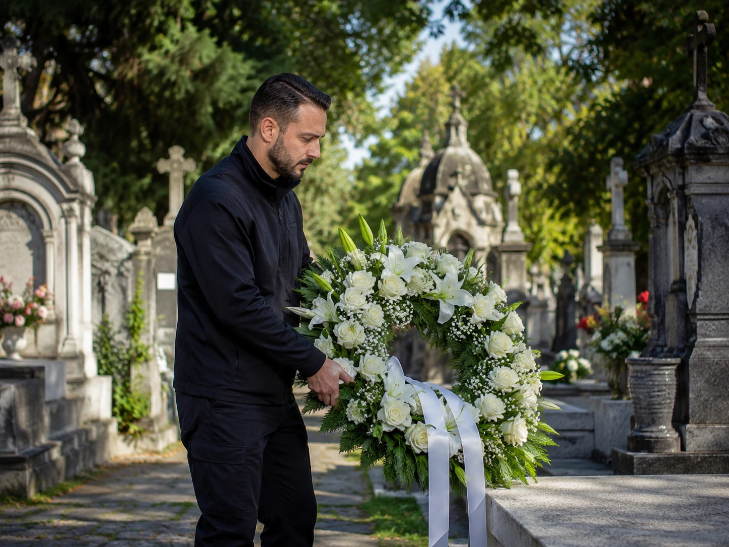 flori naturale potrivite pentru coroane funerare