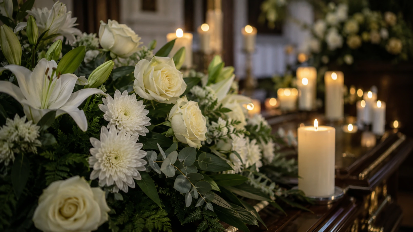 florile funerare și mesajul de condoleanțe