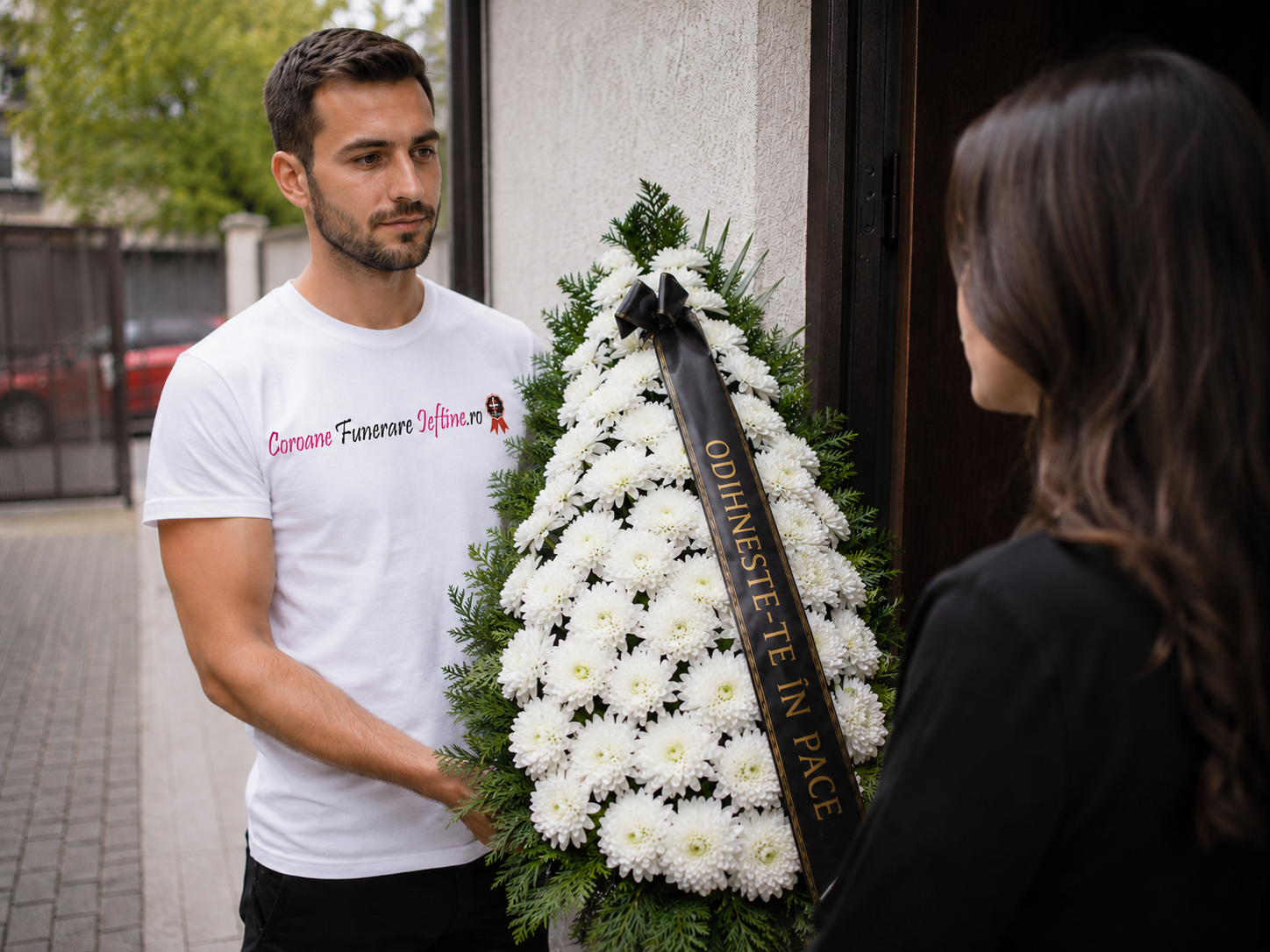 Livrare coroană funerară în București