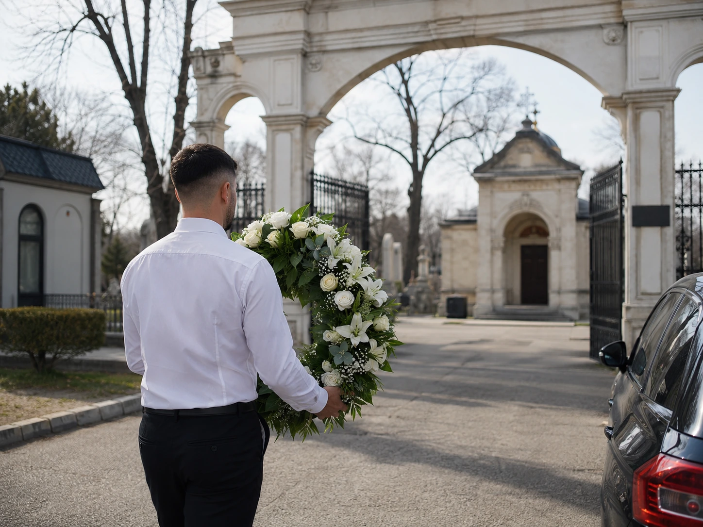 livrare coroane funerare la Cimitirul Bucureștii Noi