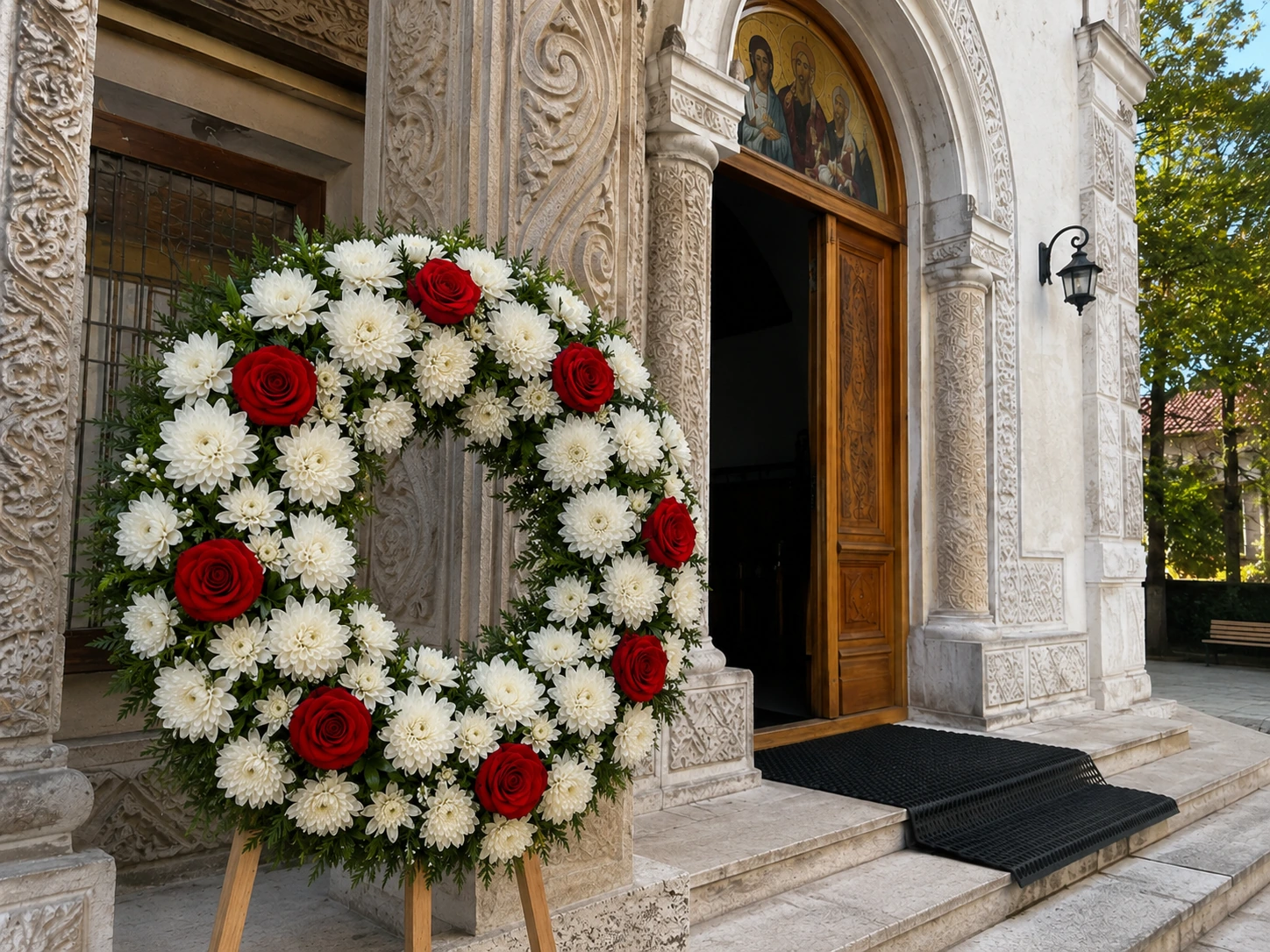livrare coroane funerare la Cimitirul Mărcuța