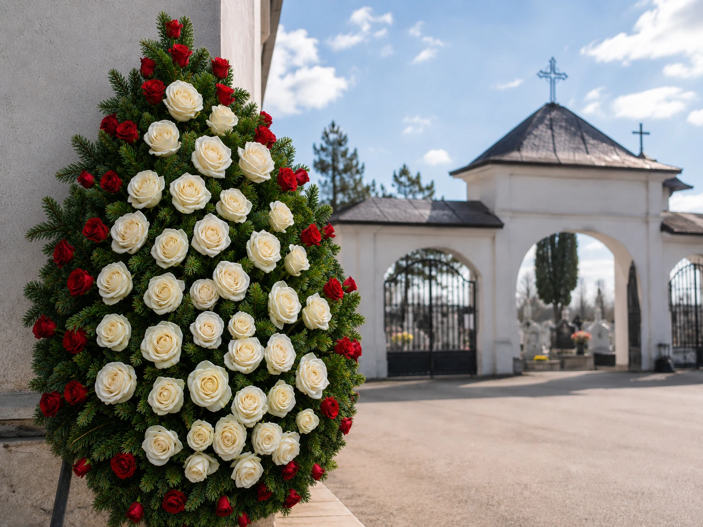 livrare coroane funerare la Cimitirul Vest