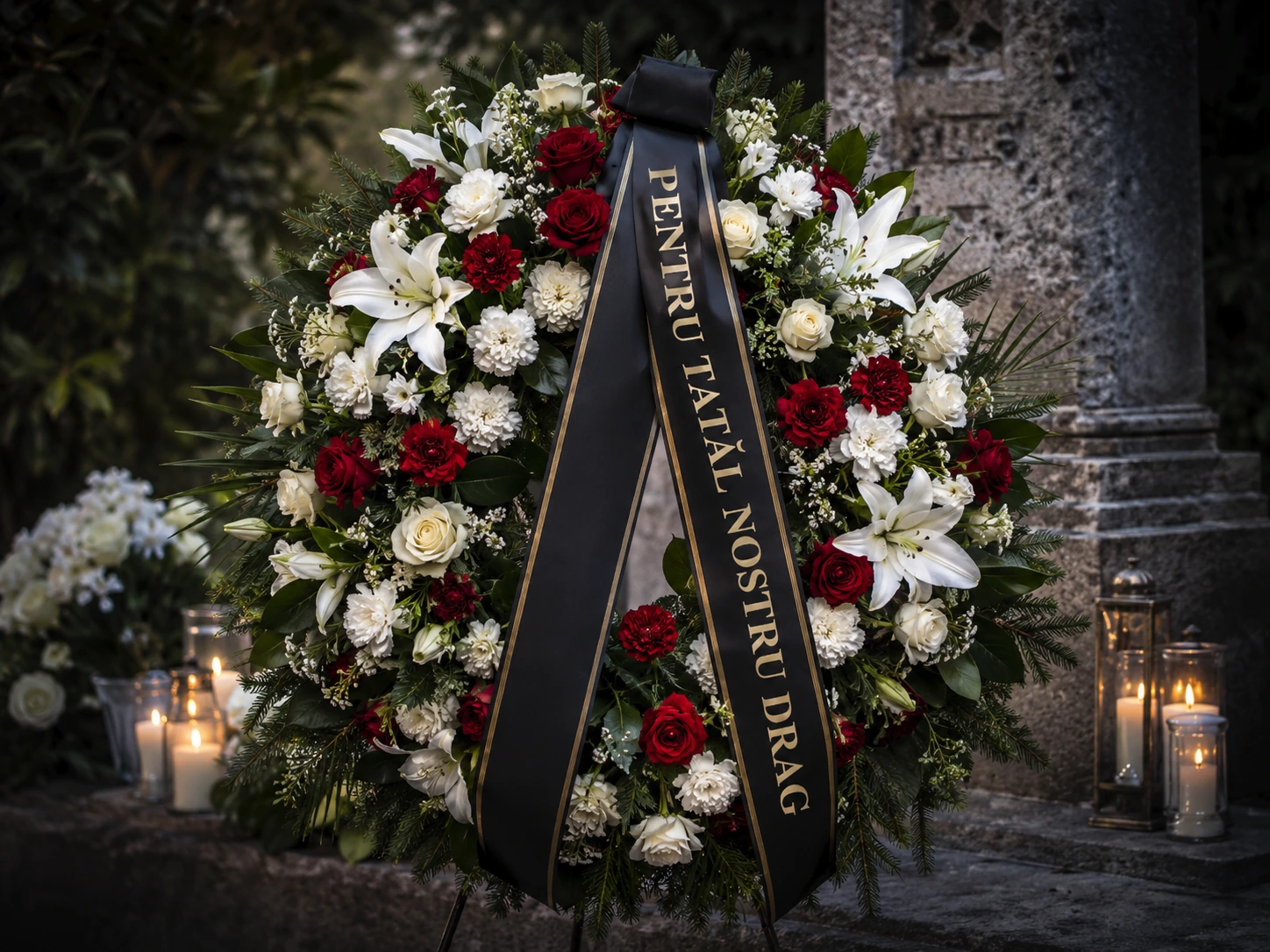 mesaje coroane funerare pentru tată
