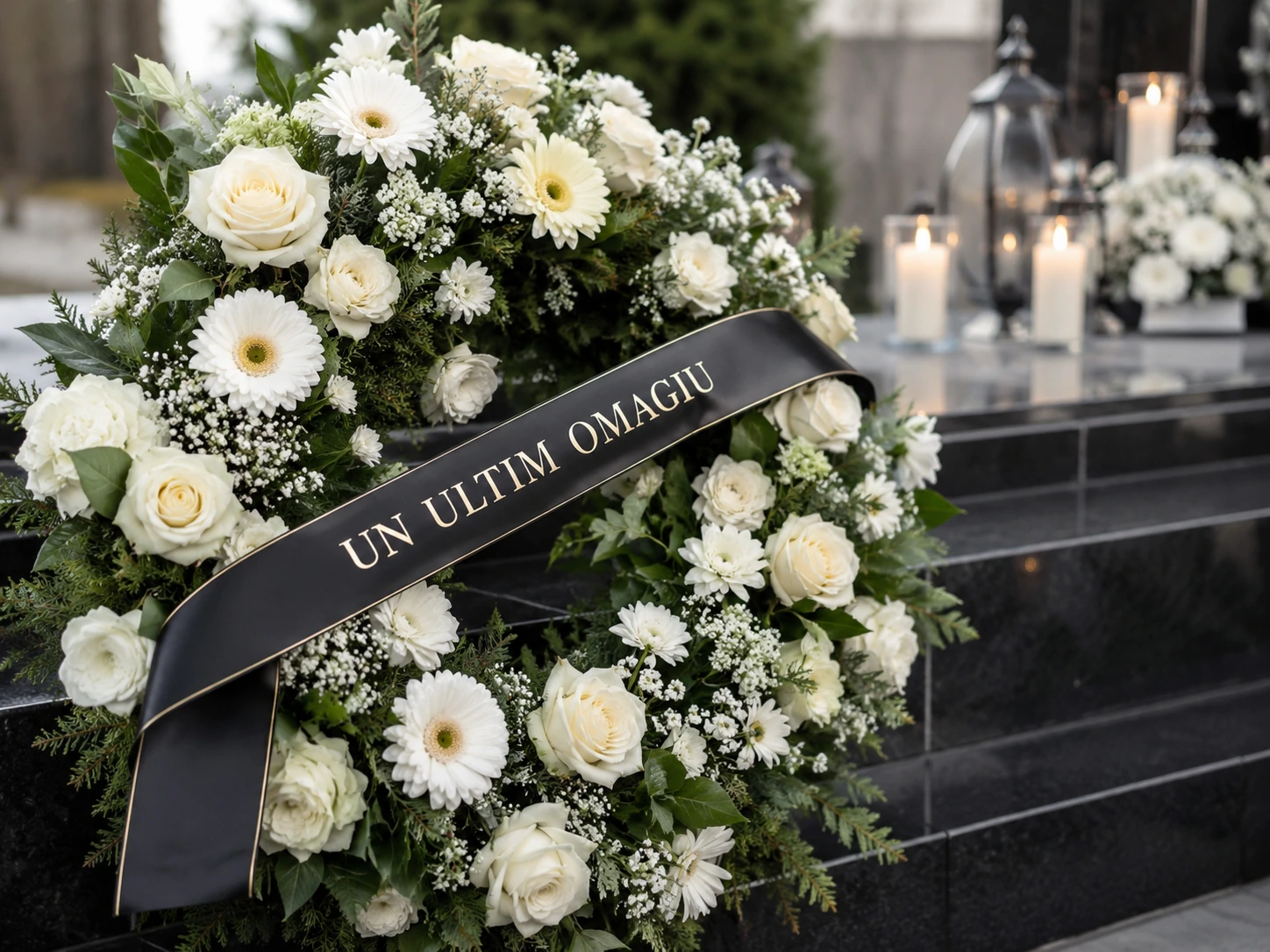 mesaje funerare scurte pentru panglică
