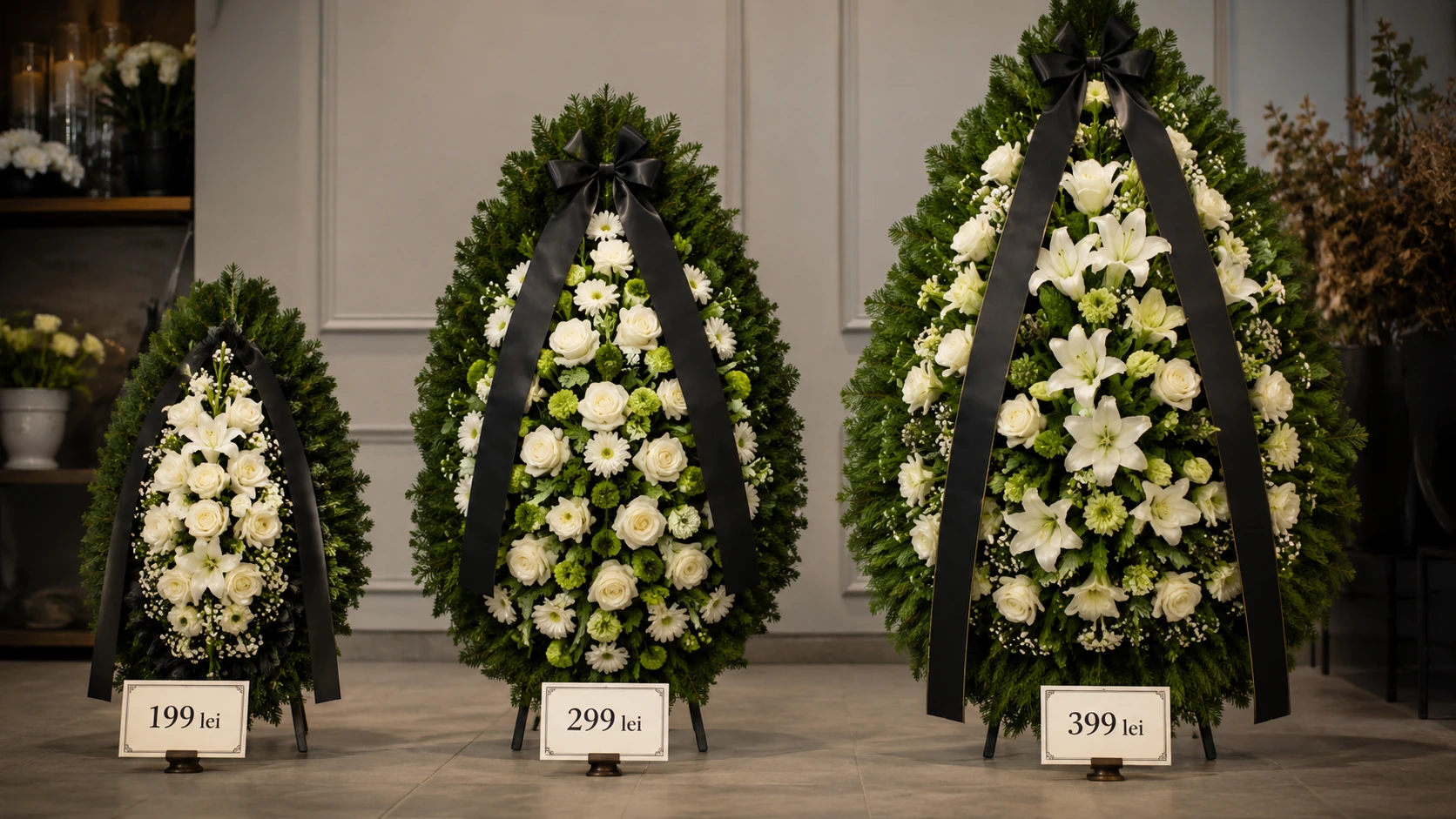 Prețuri coroane funerare