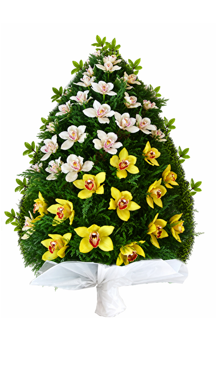 Jerbă funerară j3 din orhidee